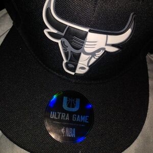 Black Chicago Bulls Snapback Hat